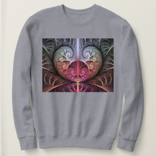 Camiseta Batimento cardíaco, Arte fractal abstrata surreal