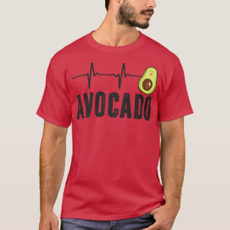 Camiseta Batimento Cardíaco Bonito Avocado, Vegan Para Home