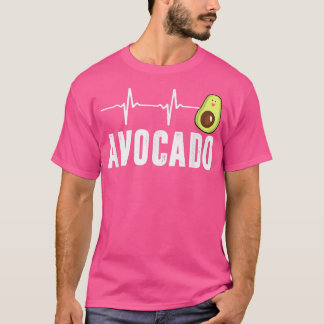 Camiseta Batimento Cardíaco Bonito Avocado, Vegan Para Home