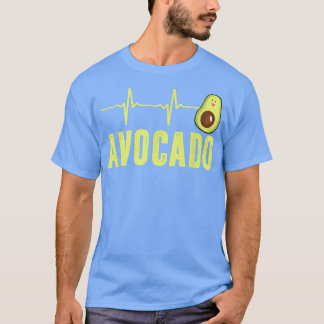 Camiseta Batimento Cardíaco Bonito Avocado, Vegan Para Home