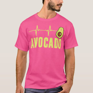Camiseta Batimento Cardíaco Bonito Avocado, Vegan Para Home