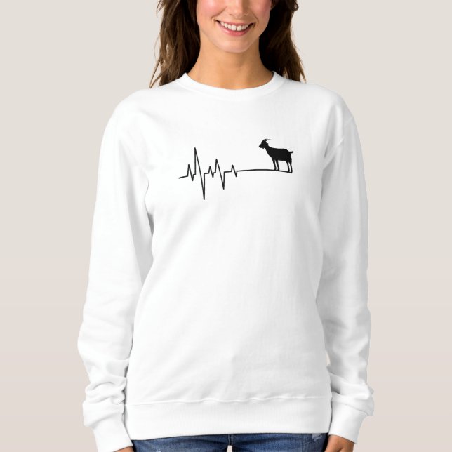Camiseta Batimento cardíaco de cabra (Frente)