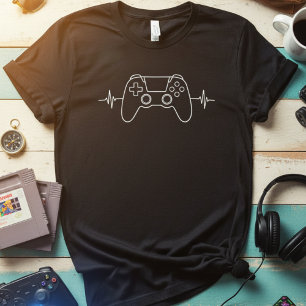 Camiseta Batimento Cardíaco de Gamer