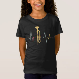 Camiseta Batimento Cardíaco de Trompete