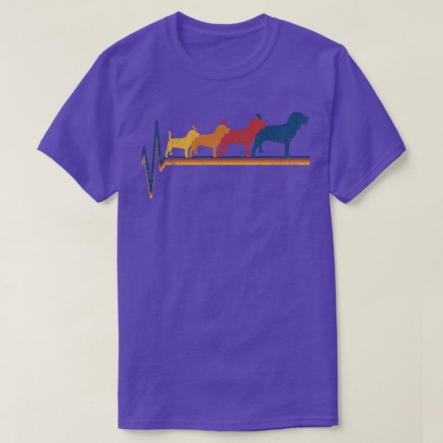 Camiseta Batimento Cardíaco do Cachorro Beagle (Frente do Design)