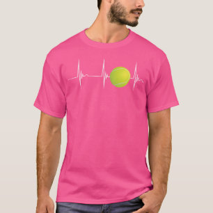 Camiseta Batimento cardíaco Ekg Pulso Bola de Ténis Amante
