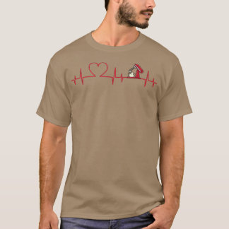 Camiseta batimento cardíaco pastelaria amantes de cozinha p
