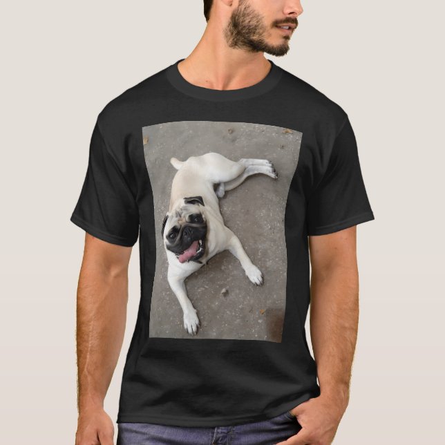 Camiseta batimentos cardíacos do bichon (Frente)