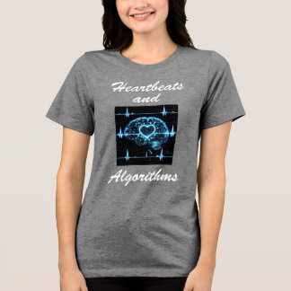 Camiseta “Batimentos Cardíacos e Algoritmos” amor futurista