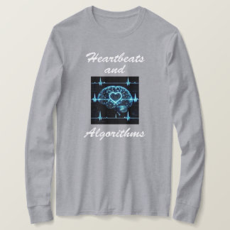 Camiseta “Batimentos Cardíacos e Algoritmos” amor futurista