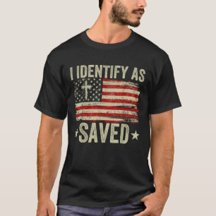 Camiseta Batismo Cristão Que Eu Identifico Como Salvo