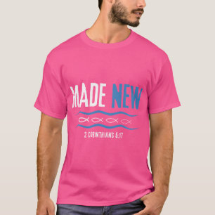 Camiseta Batismo De Imersão Água Batizado De Novo 2-Cor.51