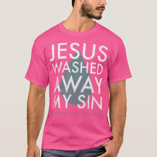 Camiseta Batismo Quota Água Cai Jesus Lavado Longe Do Bap D