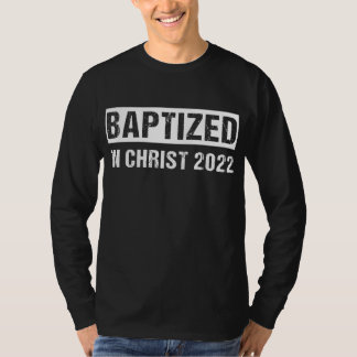 Camiseta Batizado De Batismo Cristão Novo No Cristo De 2022