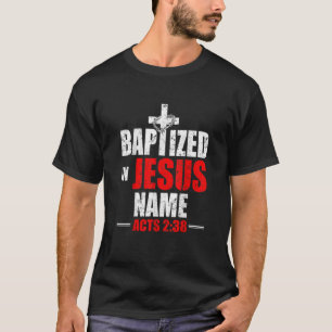 Camiseta Batizado Em Nome De Jesus Atua 238 Batismo Apenas