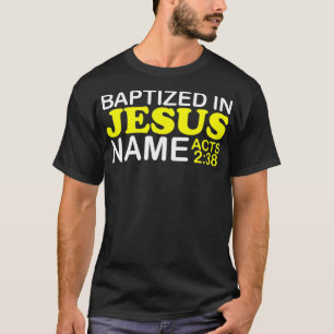 Camiseta Batizado Em Nome De Jesus Atua 238 Batismo Apenas