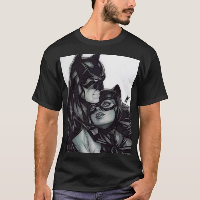 Camiseta Batman & Catwoman ~ Bruce Wayne & Selina Kyle (Frente)