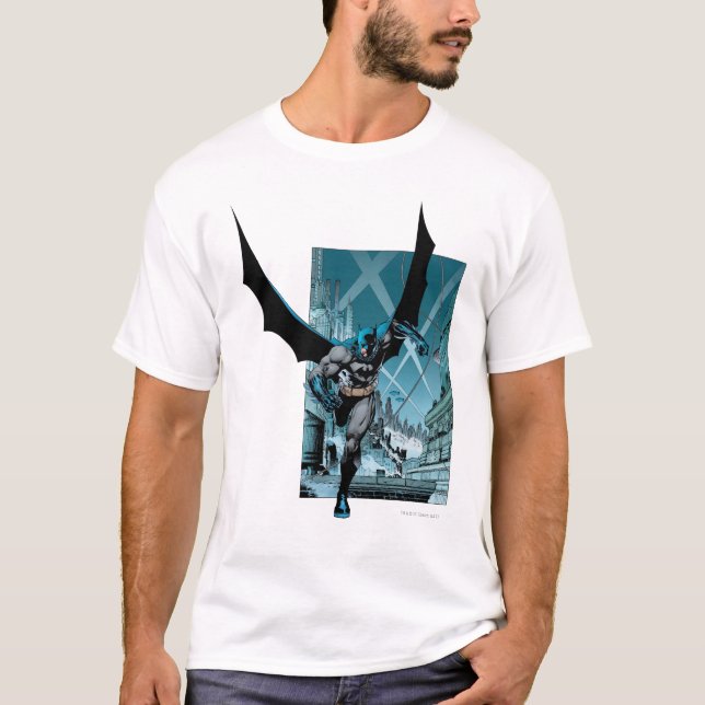 Camiseta Batman com antecedentes na cidade (Frente)