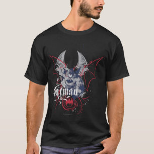 Camiseta Batman com Cinzas e Vermelho