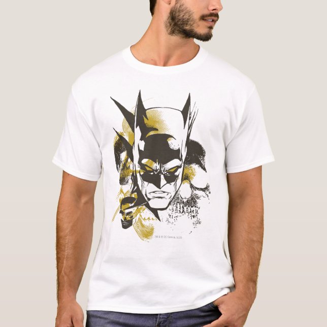 Camiseta Batman Cowl and Skulls (Frente)