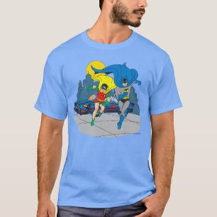 Camiseta Batman e Robin Meia-Noite Gotham Retro Vintage Com