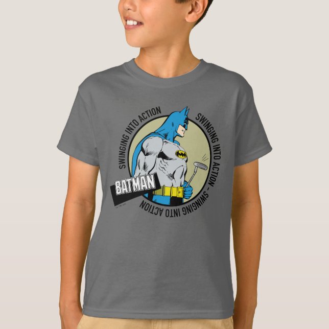 Camiseta Batman Golfing - Passando à Ação (Frente)