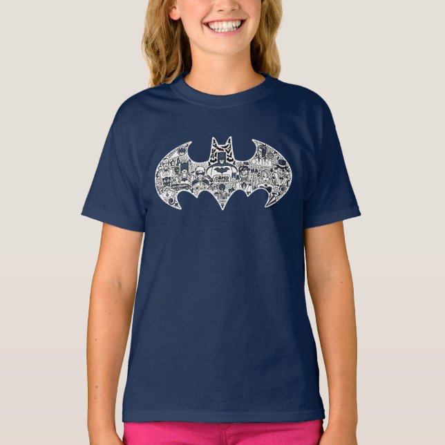 Camiseta Batman Icon Doodle Art (Frente)