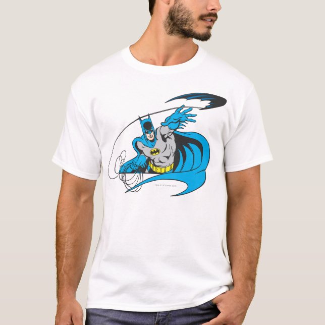 Camiseta Batman Joga Batarang 3 (Frente)