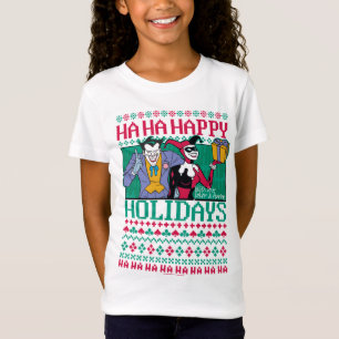 Camiseta Batman   Joker de Feriados Felizes e Harley Quinn