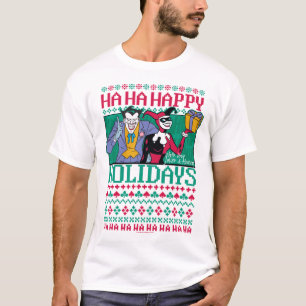 Camiseta Batman Joker de Feriados Felizes e Harley Quinn