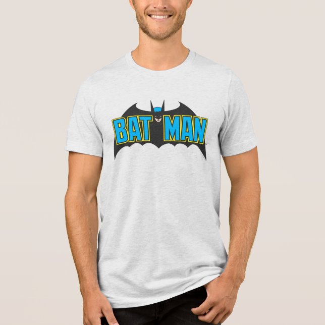 Camiseta Batman | Logotipo azul de vinheta (Frente)