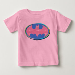Camiseta Batman Logotipo de Bolinhas rosa