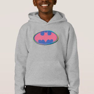 Camiseta Batman Logotipo de Bolinhas rosa