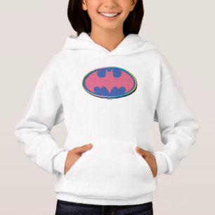 Camiseta Batman Logotipo de Bolinhas rosa