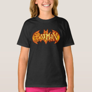Camiseta Batman Logotipo sazonal laranja