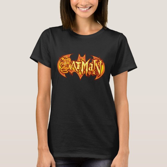 Camiseta Batman | Logotipo sazonal laranja (Frente)