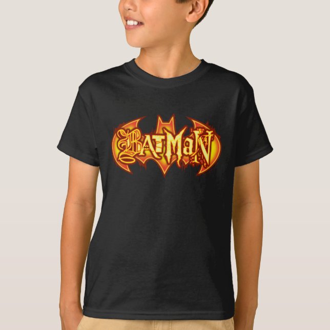 Camiseta Batman | Logotipo sazonal laranja (Frente)