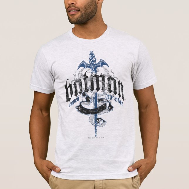 Camiseta Batman | Nome com logotipo de espada (Frente)