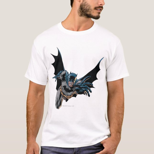 Camiseta Batman Pulando Para Frente, Grite (Frente)