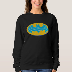 Camiseta Batman Símbolo de faixas cianas