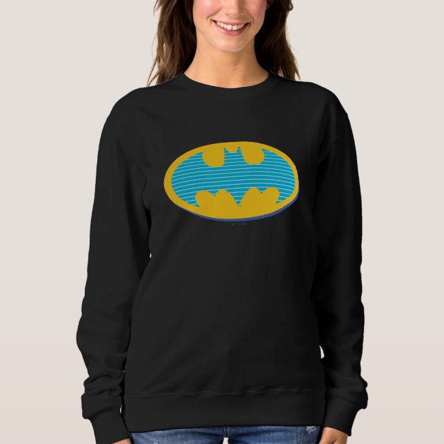 Camiseta Batman | Símbolo de faixas cianas (Frente)