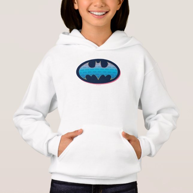 Camiseta Batman | Símbolo rosa e azul (Frente)
