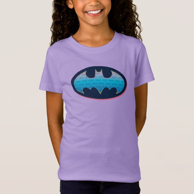 Camiseta Batman | Símbolo rosa e azul (Frente)