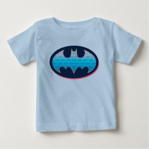 Camiseta Batman   Símbolo rosa e azul