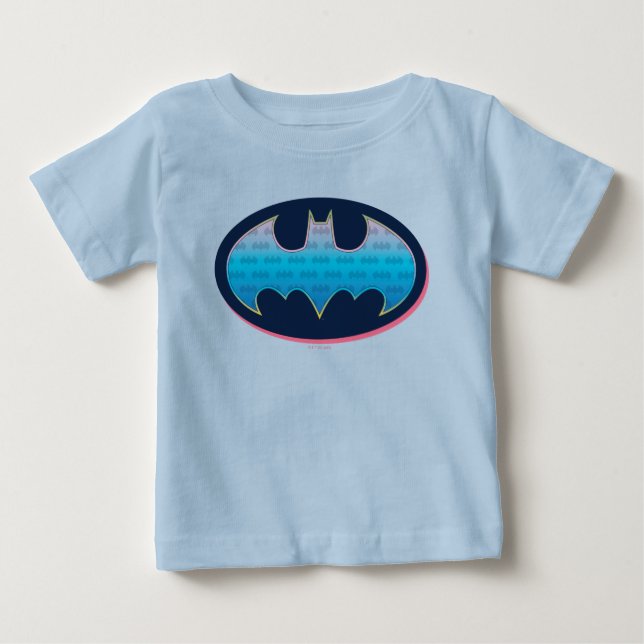 Camiseta Batman | Símbolo rosa e azul (Frente)