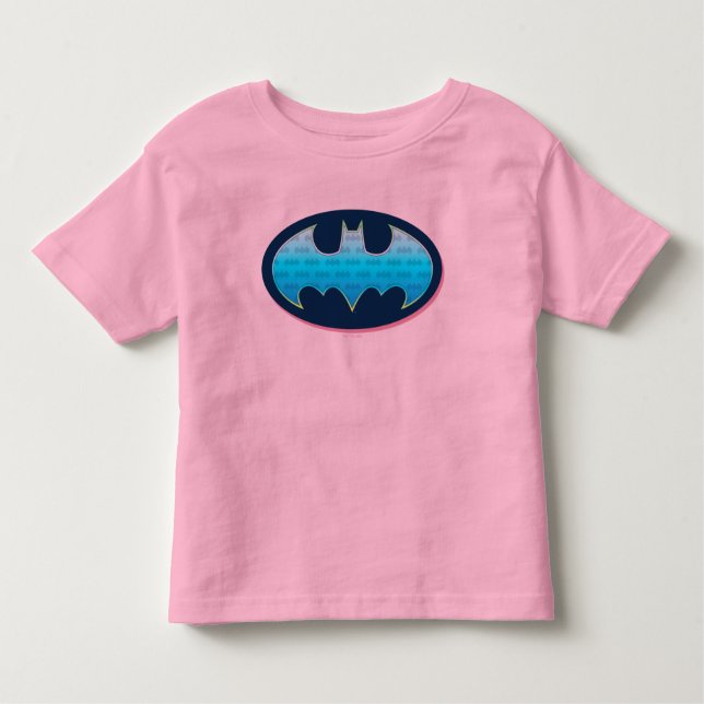 Camiseta Batman | Símbolo rosa e azul (Frente)