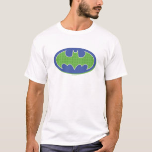 Camiseta Batman Símbolo roxo e verde
