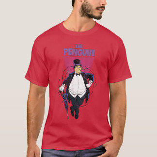 Camiseta Batman Vintage Clássico Pinguim Vilão Cômico Mal