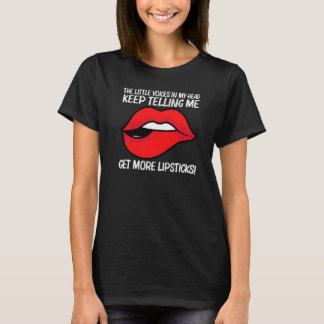Camiseta Batom Legal Para Homens Mulheres Cosméticos Maquia