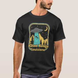 Camiseta Baton Rouge Louisiana Ufo Alienígena Hunter 80s Es